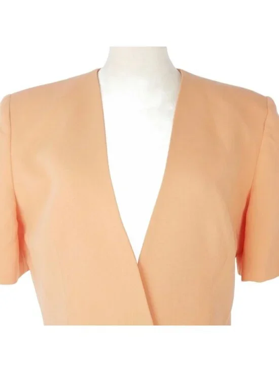 Dior Vintage Jacket Short Sleeve Short Length Wool M Orange - Picture 2 of 9